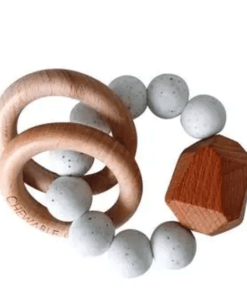 Hayes Silicone Wood Teether Ring Moonstone