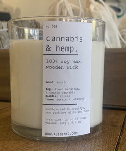 cannabis & hemp candle