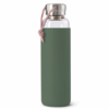 Glass water bottle Olive