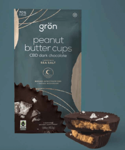 Grön CBD dark chocolate peanut butter cups