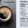 Earth & Star cold brew black nutrition
